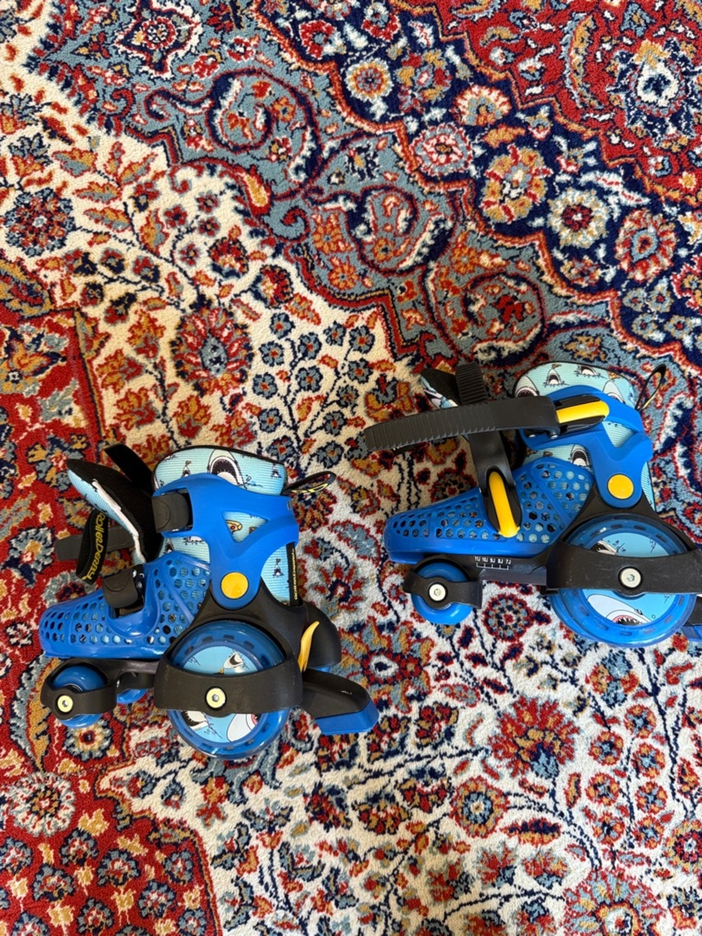 Adjustable Blue Kids Roller Skates